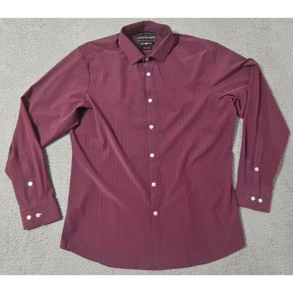 Mizzen+Main Other - JJ Watt For Mizzen+Main Men's XL Trim Fit Stretch Long Sleeve Button Shirt USA
